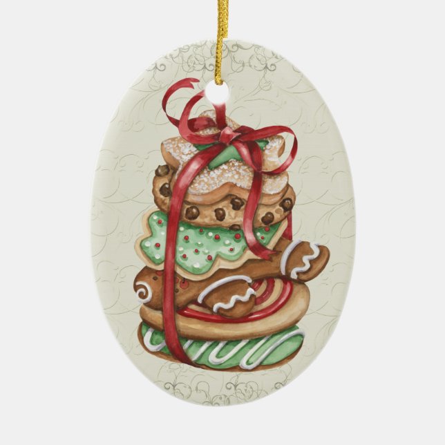 Christmas Cookies - SRF Ceramic Tree Decoration (Front)