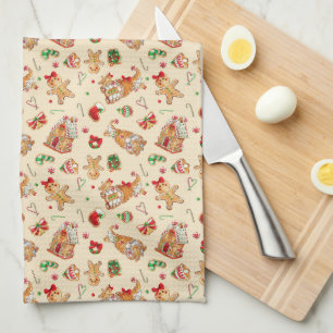 Christmas Cookies  Tea Towel