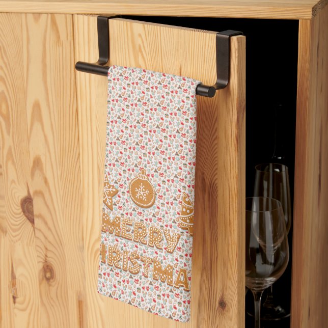 Christmas Cookies Tea Towel (Thirds Fold)