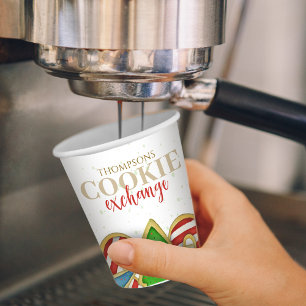 Christmas Cookies Whimsical Sweet Holiday Cute Fun Paper Cups