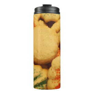 Christmas Cookies with Sugar Sprinkles Thermal Tumbler