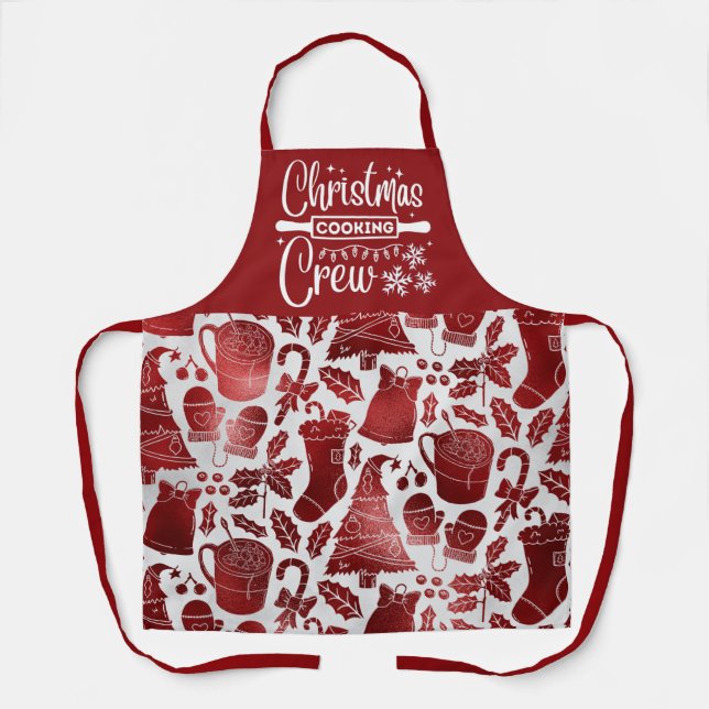 Christmas Cooking Crew Apron (Front)