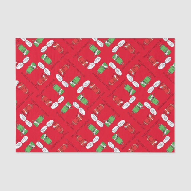 Christmas Cooking Funny Chef Spices Tissue Paper (Front)