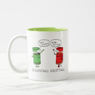 Christmas Cooking Funny Chef Spices Two-Tone Coffee Mug