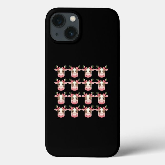 Christmas Coquette Highland Cow Western Xmas  Case-Mate iPhone Case (Back)