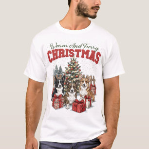 Christmas Corgi Family Holiday T-Shirt