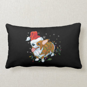 Christmas Corgi Lumbar Cushion