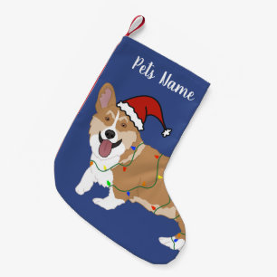 Christmas Corgi Small Christmas Stocking