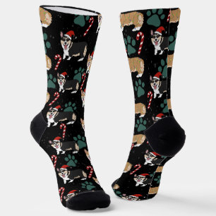Christmas Corgi Socks