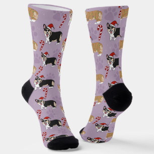 Christmas Corgi Socks
