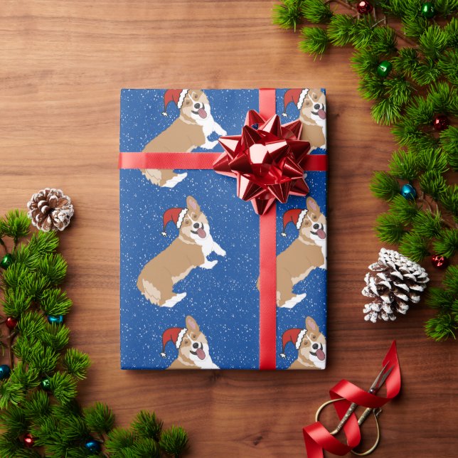 Christmas Corgi   Wrapping Paper (Holiday Gift)