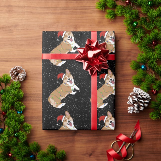 Christmas Corgi  Wrapping Paper (Holiday Gift)