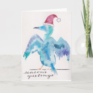 Christmas Cormorant Card