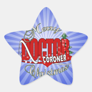 CHRISTMAS CORONER STAR STICKER