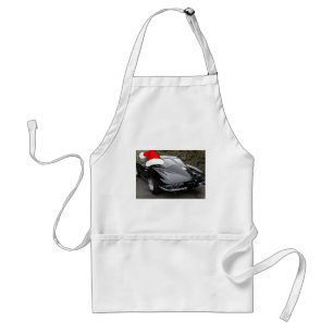 Christmas Corvette Black Split Window Standard Apron