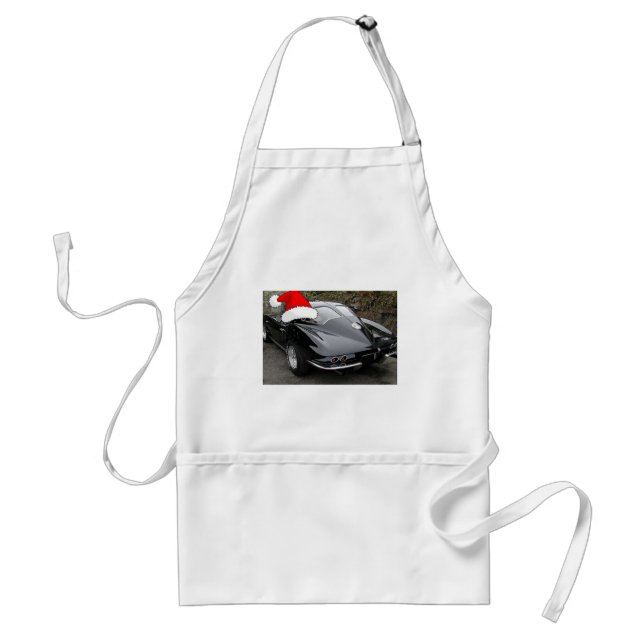 Christmas Corvette Black Split Window Standard Apron (Front)
