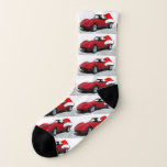 Christmas Corvette Socks<br><div class="desc">Cool 1979 Corvette with a Santa Hat</div>