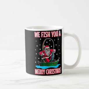 Christmas Costume Fisherman Fishing Funny Cool San Coffee Mug