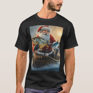 Christmas costume fisherman fishing funny cool San T-Shirt