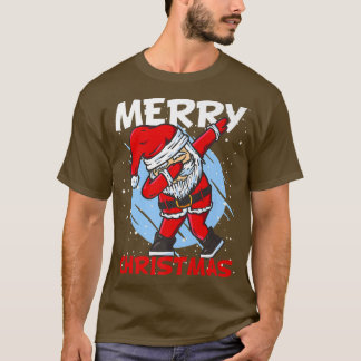 Christmas costume snow winter dabbing dancing Sant T-Shirt