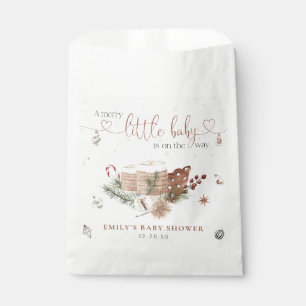 Christmas Cosy Baby Shower Favour Bag