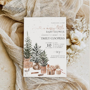 Christmas Cosy Baby Shower Invitation