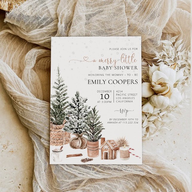 Christmas Cosy Baby Shower Invitation (Creator Uploaded)