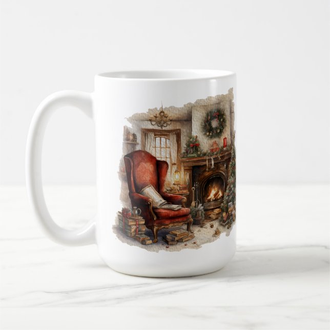 Christmas Cosy Home 15 oz Classic Mug (Left)
