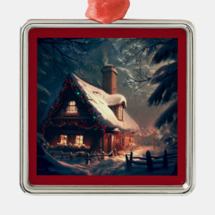 Christmas Cottage 2 Ornament