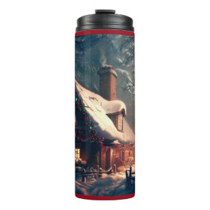 Christmas Cottage 2 Thermal Tumbler
