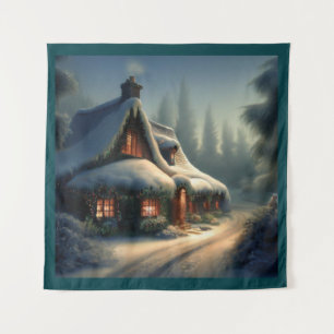 Christmas Cottage 4 Tapestry