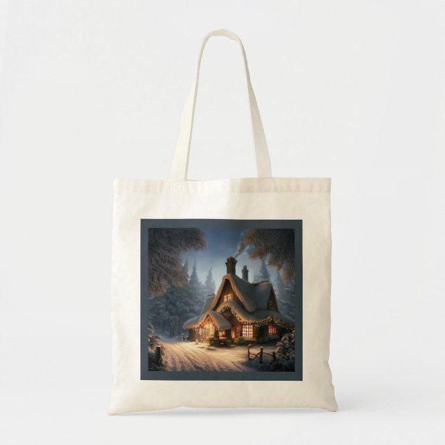 Christmas Cottage 5 Tote Bag (Front)