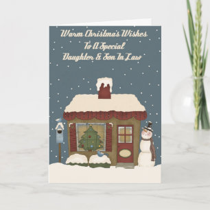 Christmas Cottage Special Daughter & Son In Law Holiday Card