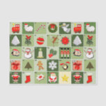 Christmas Countdown Advent Calendar Wrapping Paper<br><div class="desc">Colourful Christmas Countdown holiday gift wrap featuring 25 holiday images.</div>