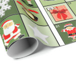 Christmas Countdown Advent Calendar Wrapping Paper<br><div class="desc">Creative Advent calendar Christmas countdown holiday gift wrap or party decoration featuring 25 holiday images.</div>