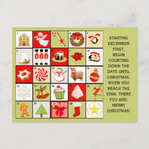 Christmas Countdown greeting cards