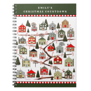 Christmas Countdown Holiday Planner Notebook