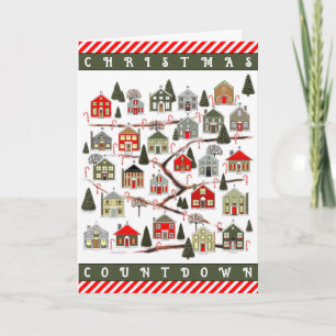 Christmas Countdown Thanksgiving Cards