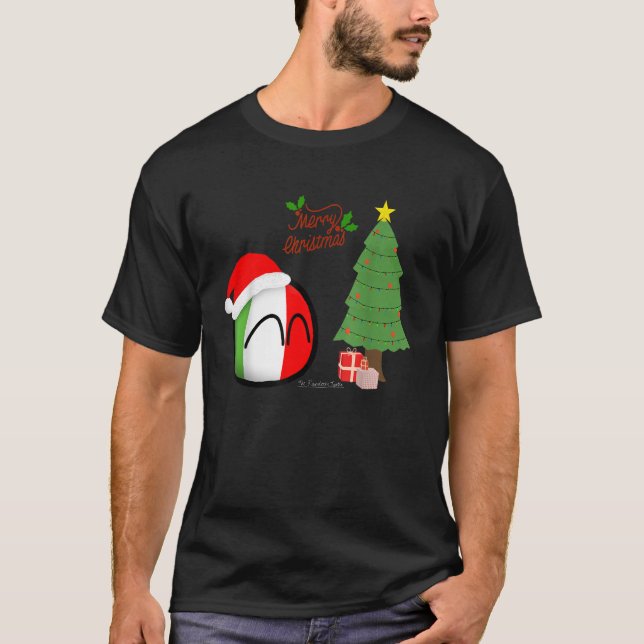Christmas Countryballs Italy  T-Shirt (Front)