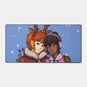 Christmas Couple Desk Mat
