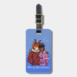Christmas Couple Luggage Tag