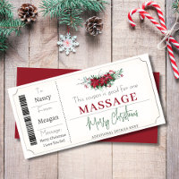 Christmas Coupon Gift Certificate Template