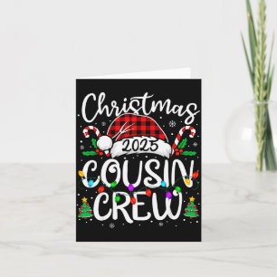 Christmas Cousin Crew 2025 Family Matching Xmas Pa Card