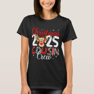 Christmas Cousin Crew 2025 Matching Family Xmas Pa T-Shirt