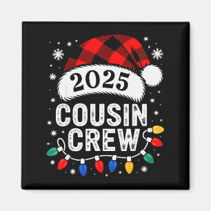 Christmas Cousin Crew 2025 Matching Xmas Family Pa Magnet