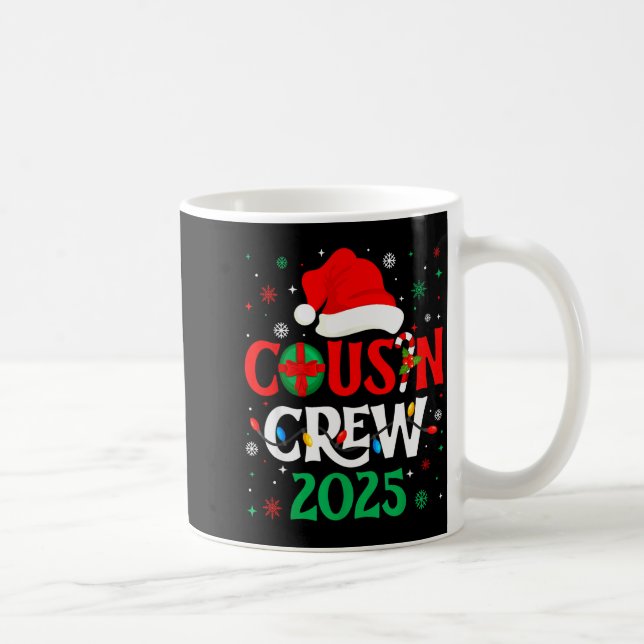 Christmas Cousin Crew 2025 Xmas Funny Matching Fam Coffee Mug (Right)
