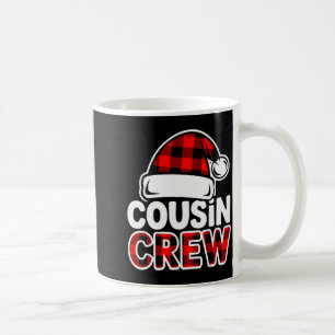 Christmas Cousin Crew Buffalo Red Plaid Pajamas Fa Coffee Mug
