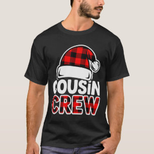 Christmas Cousin Crew Buffalo Red Plaid Pajamas Fa T-Shirt