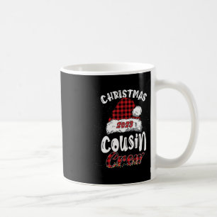 Christmas Cousin Crew Buffalo Red Plaid Pyjamas Fa Coffee Mug