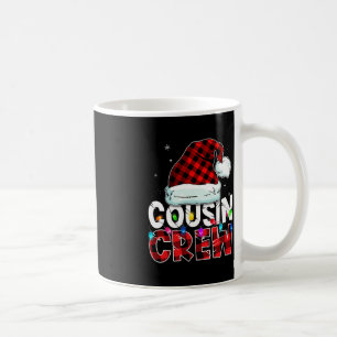 Christmas Cousin Crew Buffalo red plaid Pyjamas Fa Coffee Mug